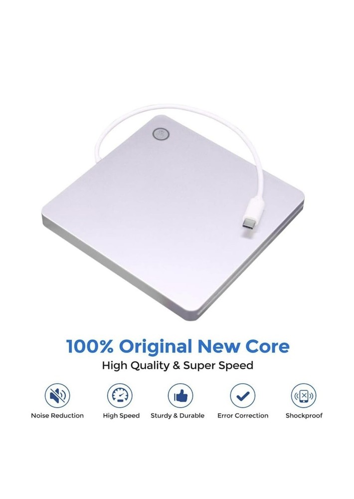 External CD DVD Drive, USB 3.0 Type-C Smart Touch Button Laptop/Window 10 NEW