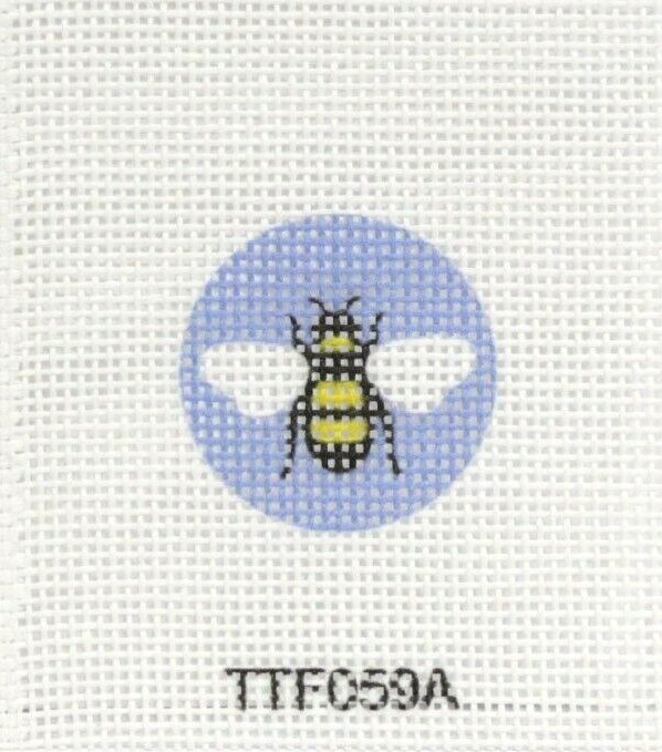 Planet Earth Round Canvas Insert for Fob Printed Needlepoint Canvas