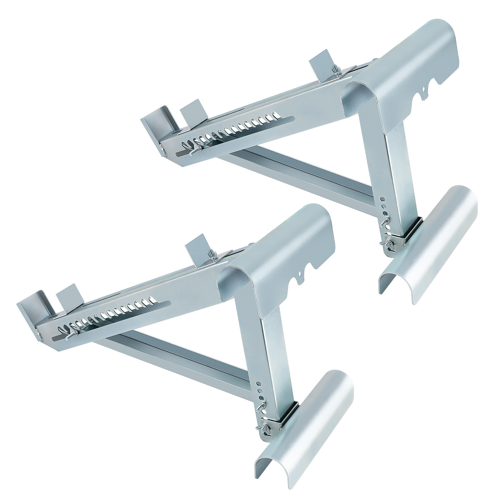 2 Pack Ladder Jack Scaffold Extension 2-Rung up to 20 inch Stable Adjustable