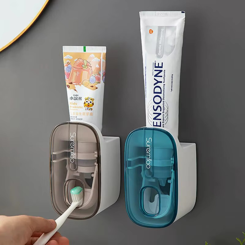 1 PCS Automatic Toothpaste Dispenser Bathroom Accessories Wall Mount Lazy Toothp