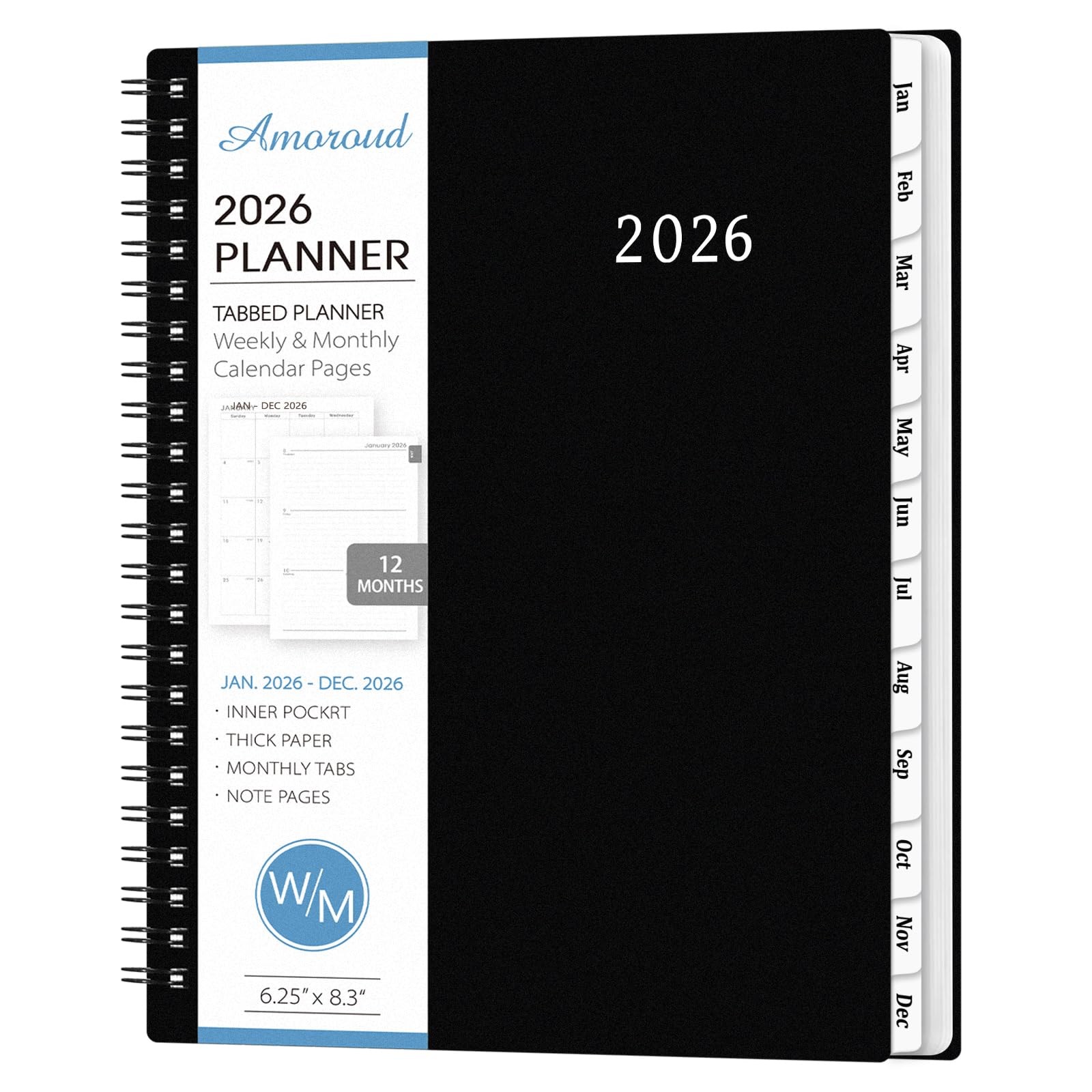2026 Planner - Planner 2026, 2026 Planner Weekly and Monthly, Jan 2026 - Dec