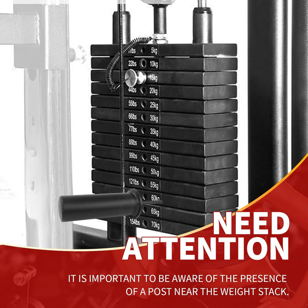 Weight Stack Pin and Spring Collar Weight Stack Extender Pin Commercial and Home