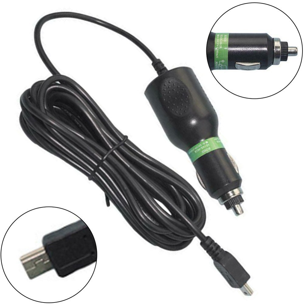 5V 2A Car Charger Adapter Cable Cord for Garmin Nuvi For GPS Camera 3 5m Length