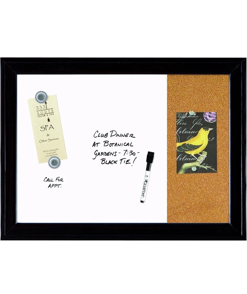 Quartet® Magentic Combo Board 17" x 23" - Black Frame