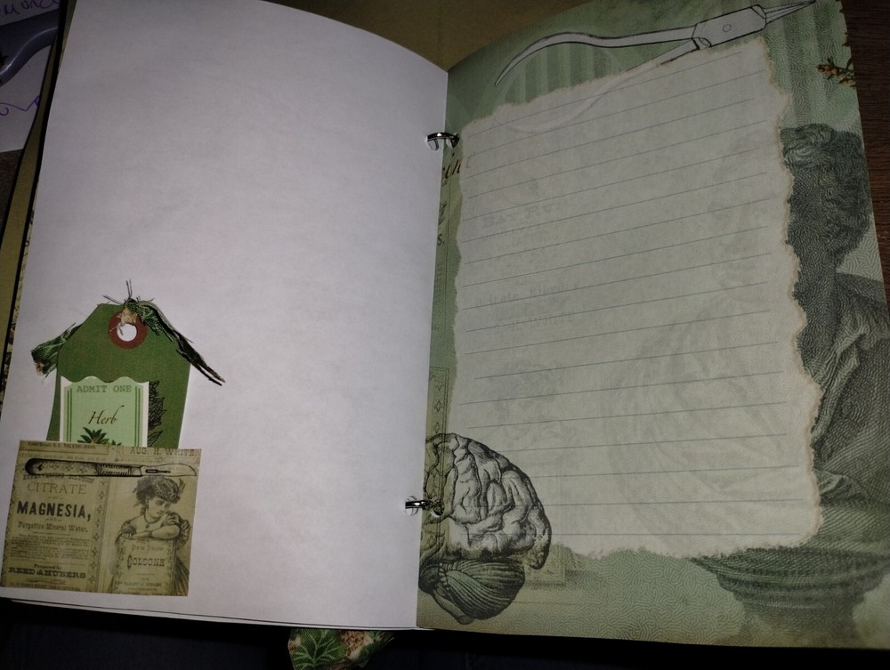 Herbalist Junk Journal Scrapbook USA