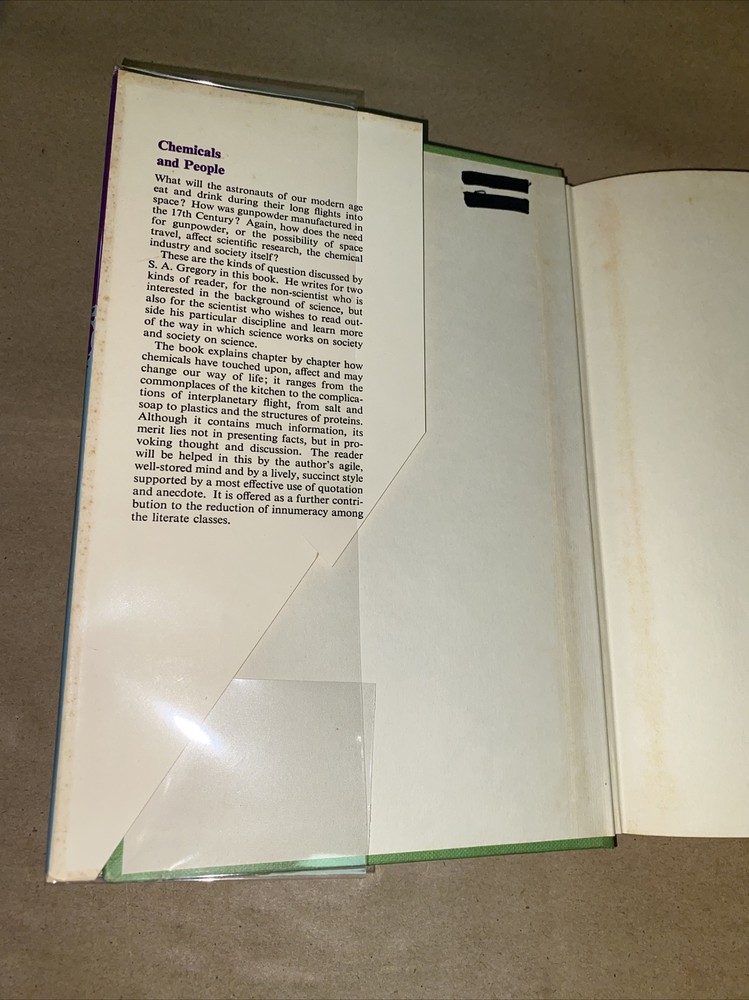Chemicals And People By S. A. Gregory