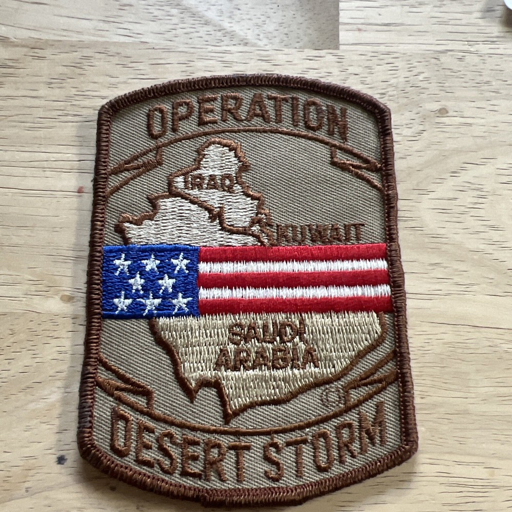 VINTAGE DESERT STORM OPERATION EMBROIDERED PATCH US ARMY NOS