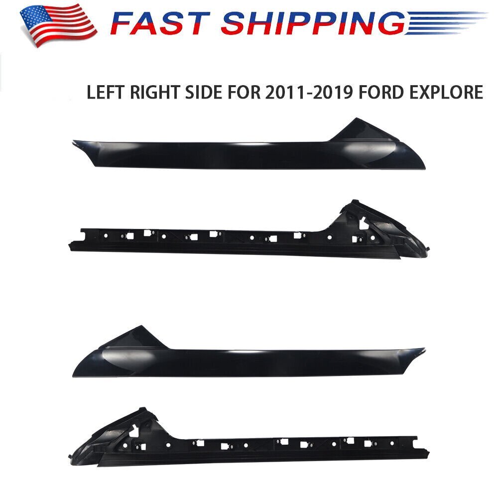 Set Outer & Inner Windshield Trim Moldings For 2011-2019 Ford Explorer US STOCK