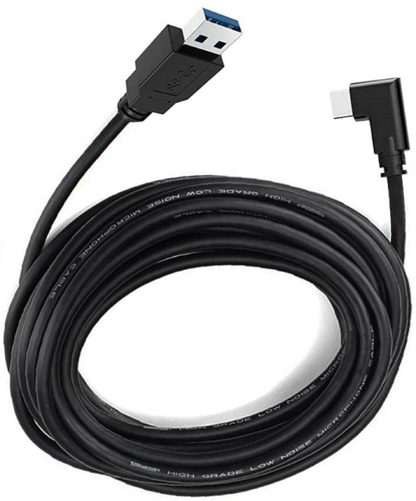 16ft Link Cable for Oculus Quest 2 Type-C Right Angle to USB A Charging Cord US