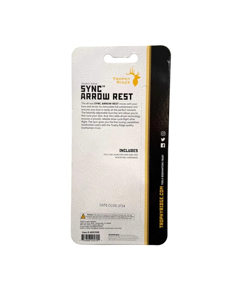 Trophy Ridge Sync Arrow Rest RH