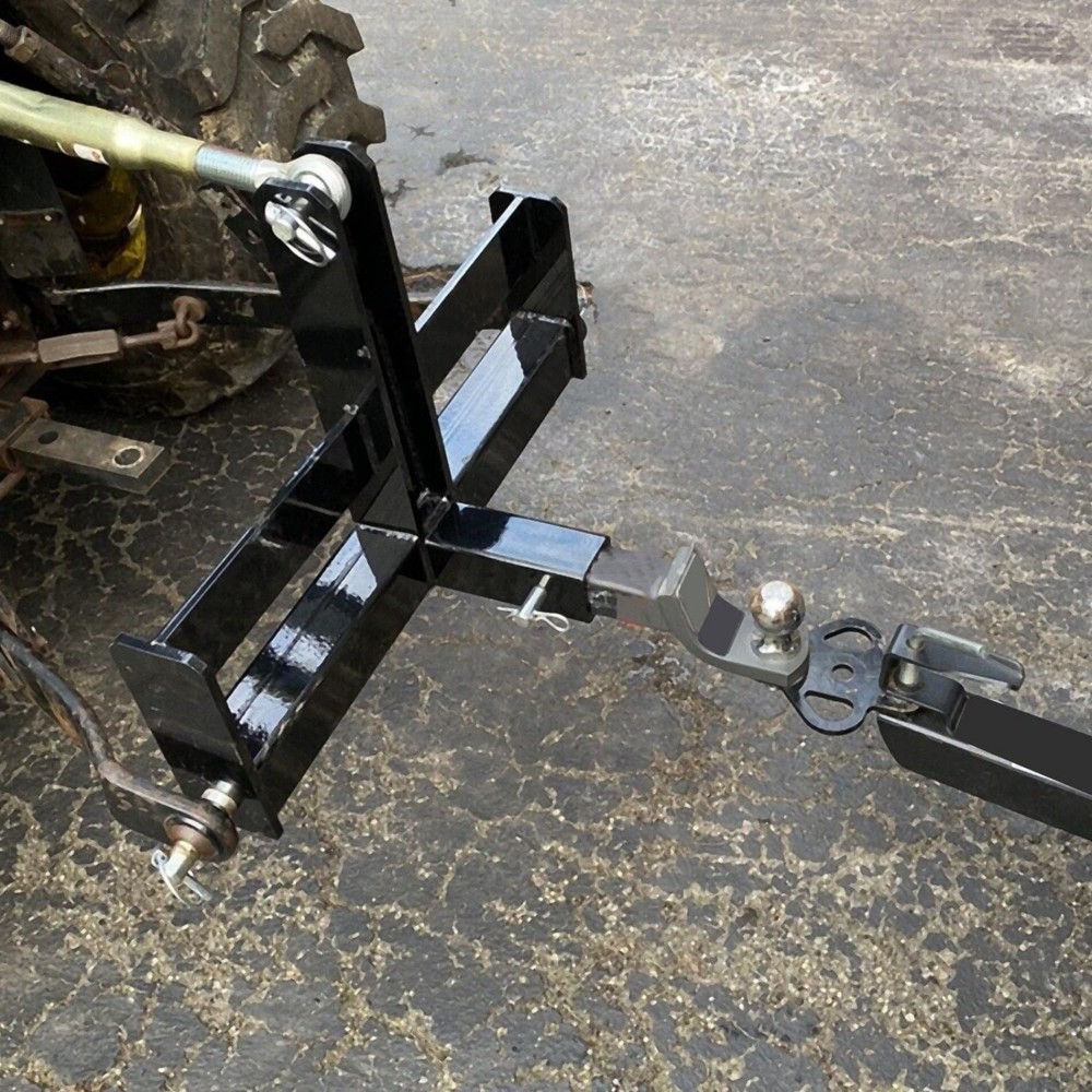 3 Point Quick Hitch Category 1 Tractor Implement Coated Black Hitch System