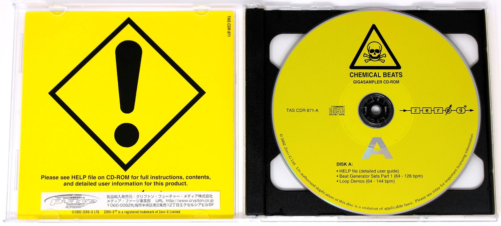 Zero-G Chemical Beats Gigsampler Format Sample/Sound Library/Sampling Double CD