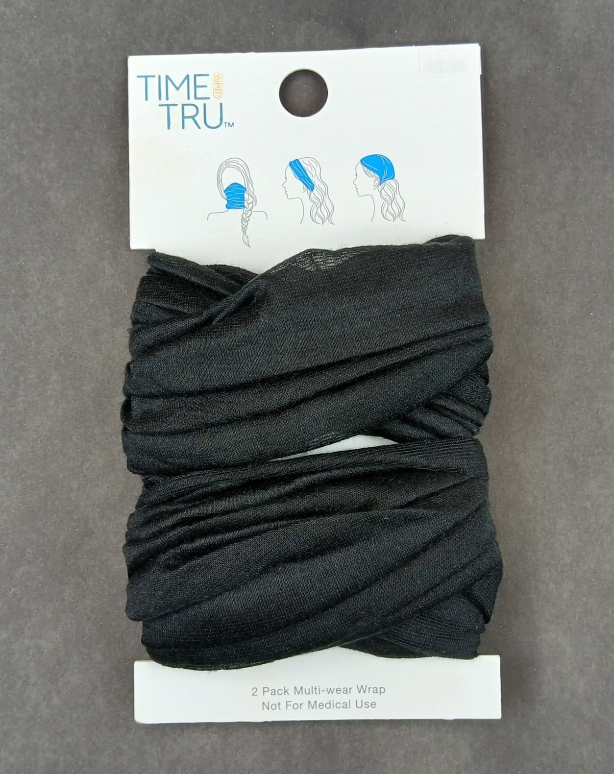 Time And Tru Head Wrap 2 Pack Multi Wear Hair Face Infinity Band Scarf "Choose"