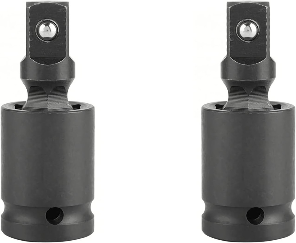 2 Pack 1/4 Inch Universal Joint Swivel Socket Adapter Impact Socket Extension