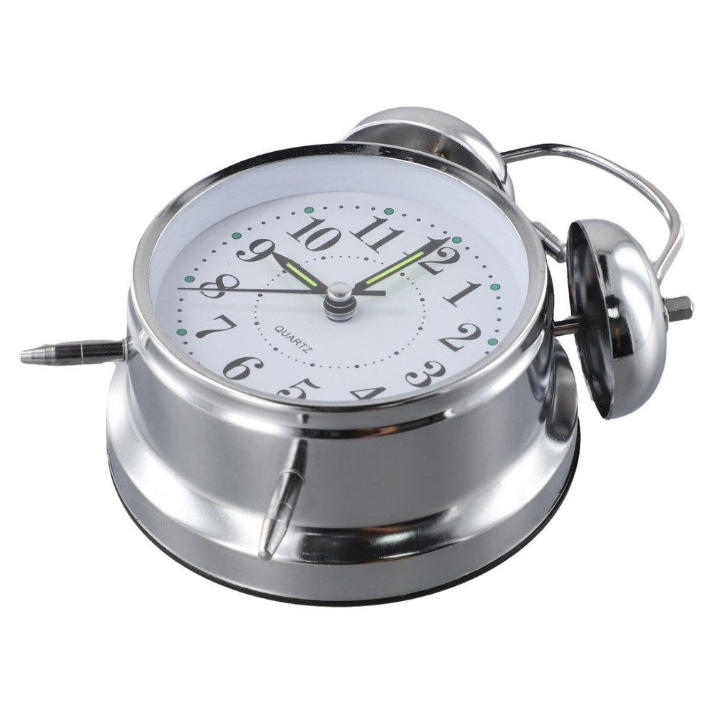 Bedside for TRADITIONAL Classic Double Bell Alarm Clock Chrome