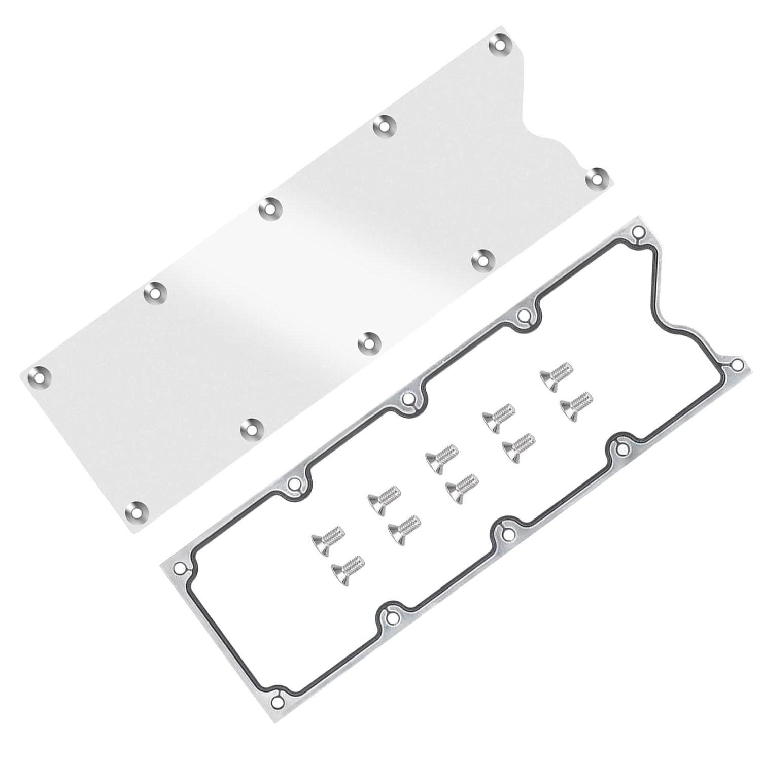 Billet Knock Sensor Delete LSX LS1 For LS Gen 3 VALLEY PAN Cover + GASKET Plate