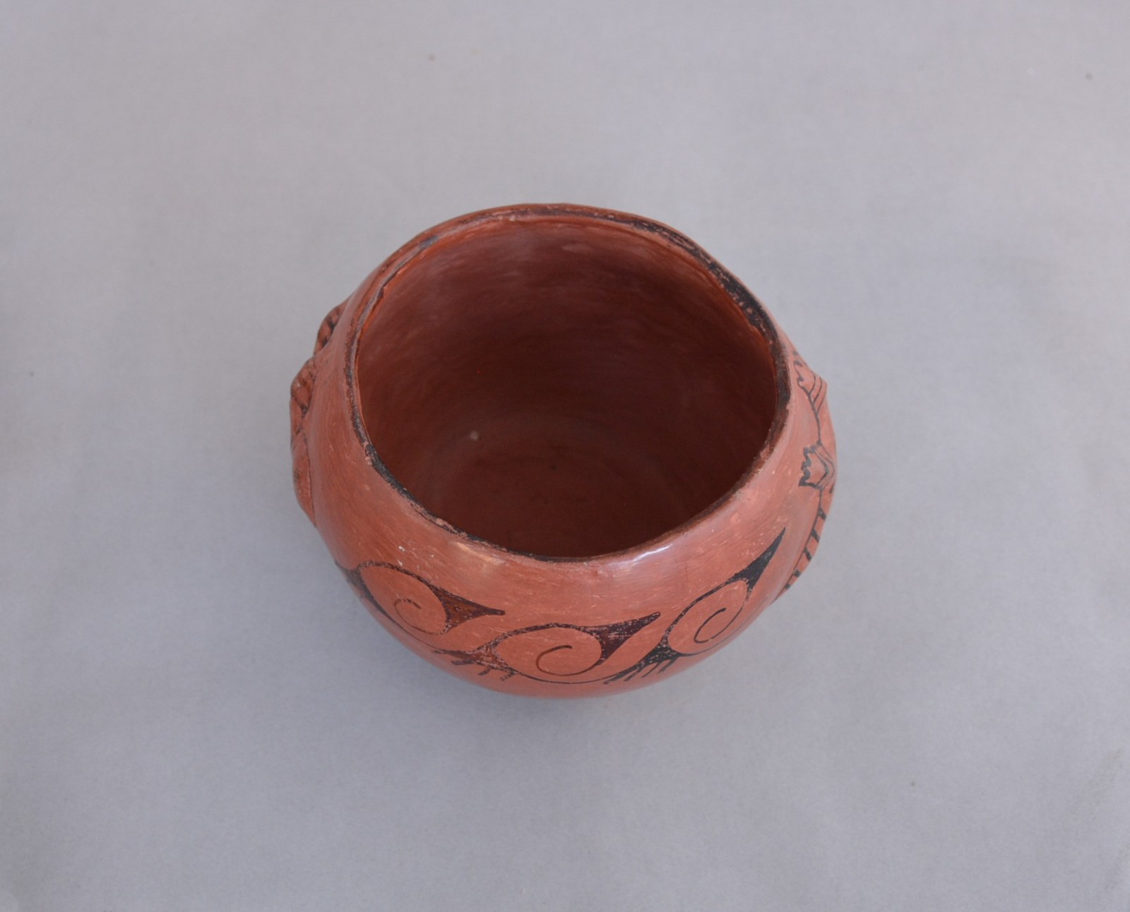 Vesta Bread (1912-1976) - Vintage Redware Maricopa Pot Bowl - Lizards Rain