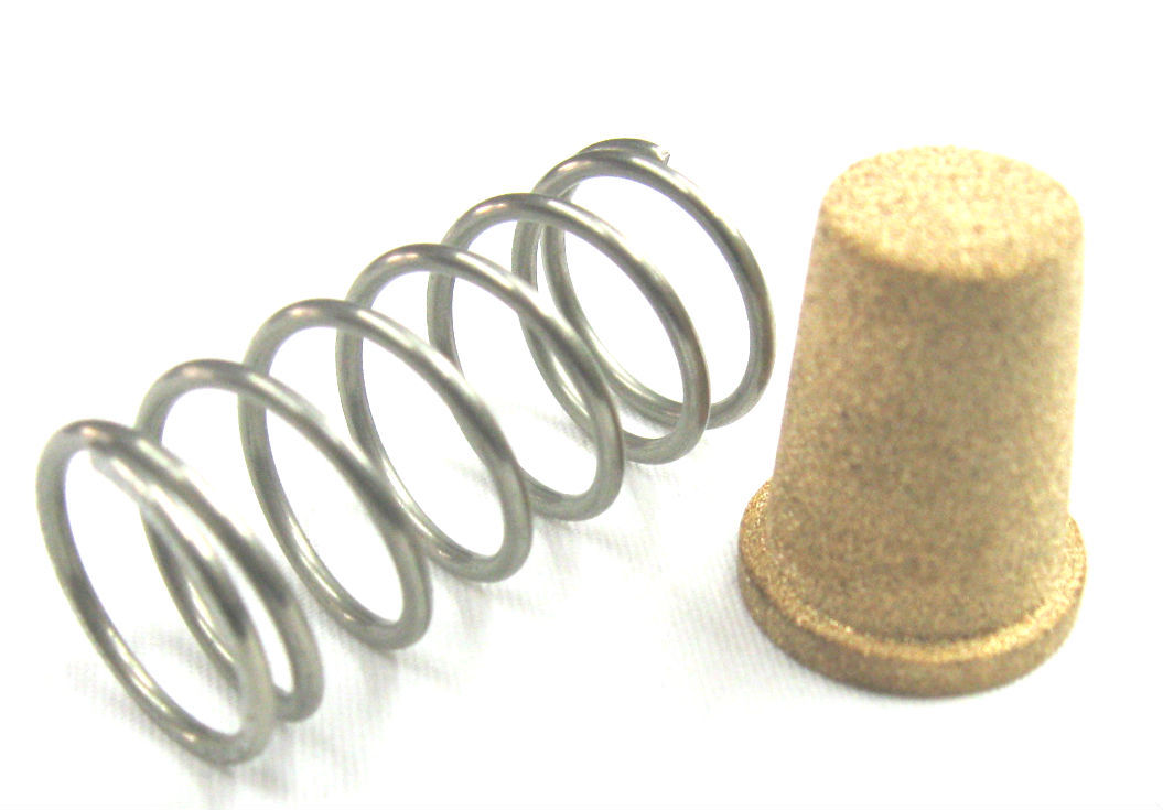 Fuel Filter, Billet inline cleanable element 3/8" Barb Show Polished Silver