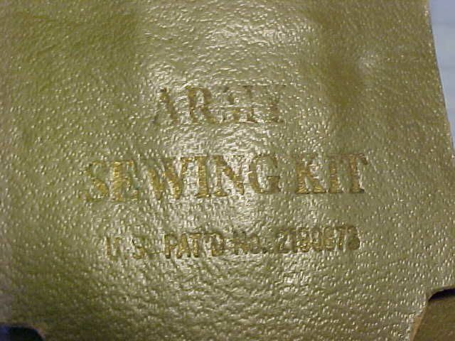 ORIGINAL WWII US ARMY SEWING KIT - GOOD LUCK FROM SEAGRAM DISTILLERS CORP