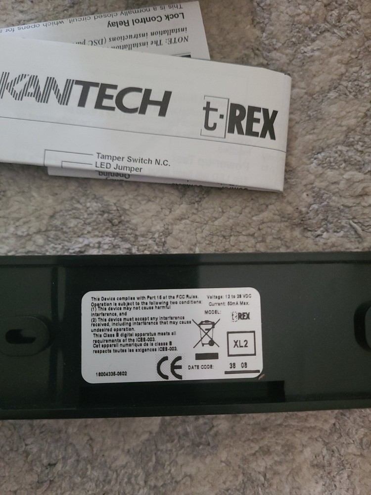 Kantech TREX-XL2 Request to Exit Detector - Black