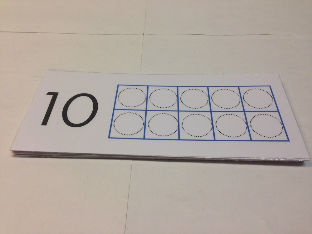 Ten Frames Counting - 20 Cards- Laminated Cards Set