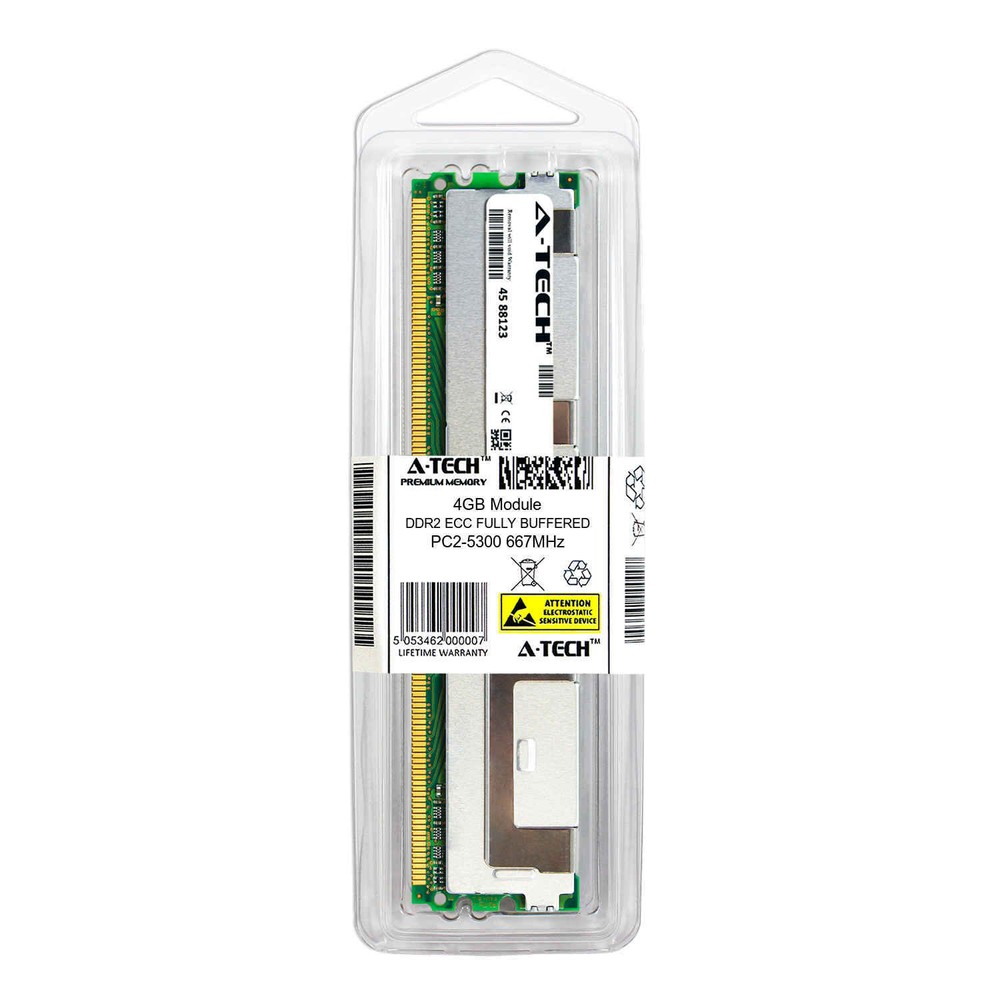 4GB DDR2 PC2-5300F ECC FBDIMM (Kingston KTM5780/8G Equivalent) Server Memory RAM