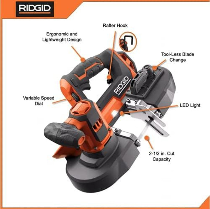 RIDGID 18V Compact Band Saw Tool ONLY R8604B