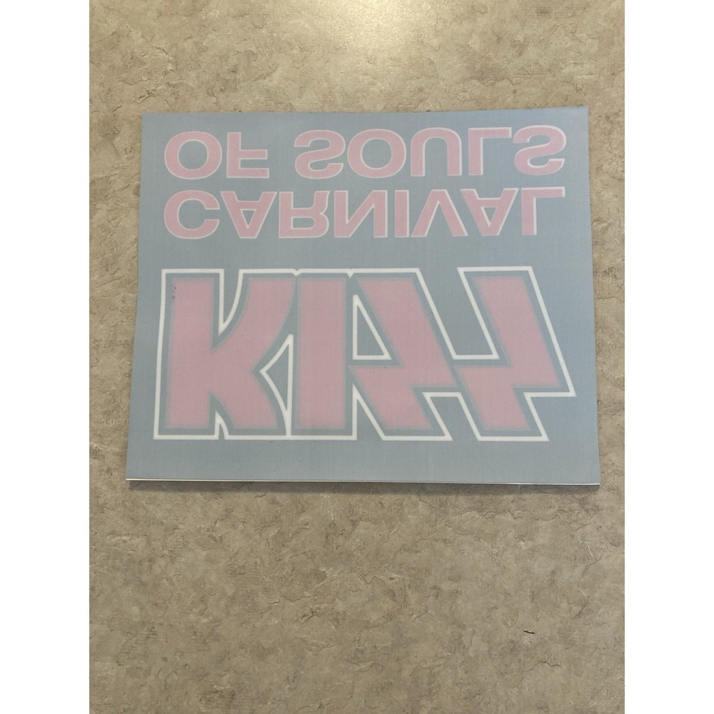 KISS Carnival of Souls Vintage Window Cling Unused Red and Black