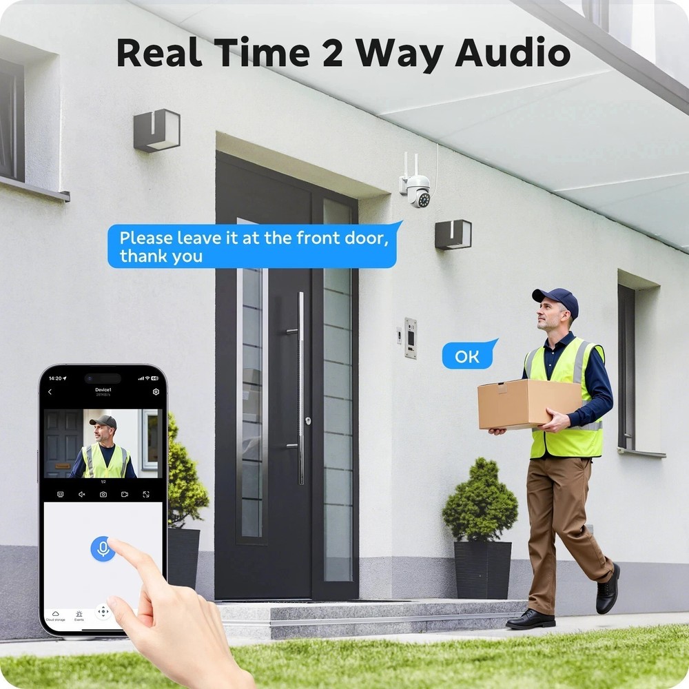 Wi-Fi Pro Wireless Security Camera System 2MP 4MP Plug-in Camera Indoor Outdoor