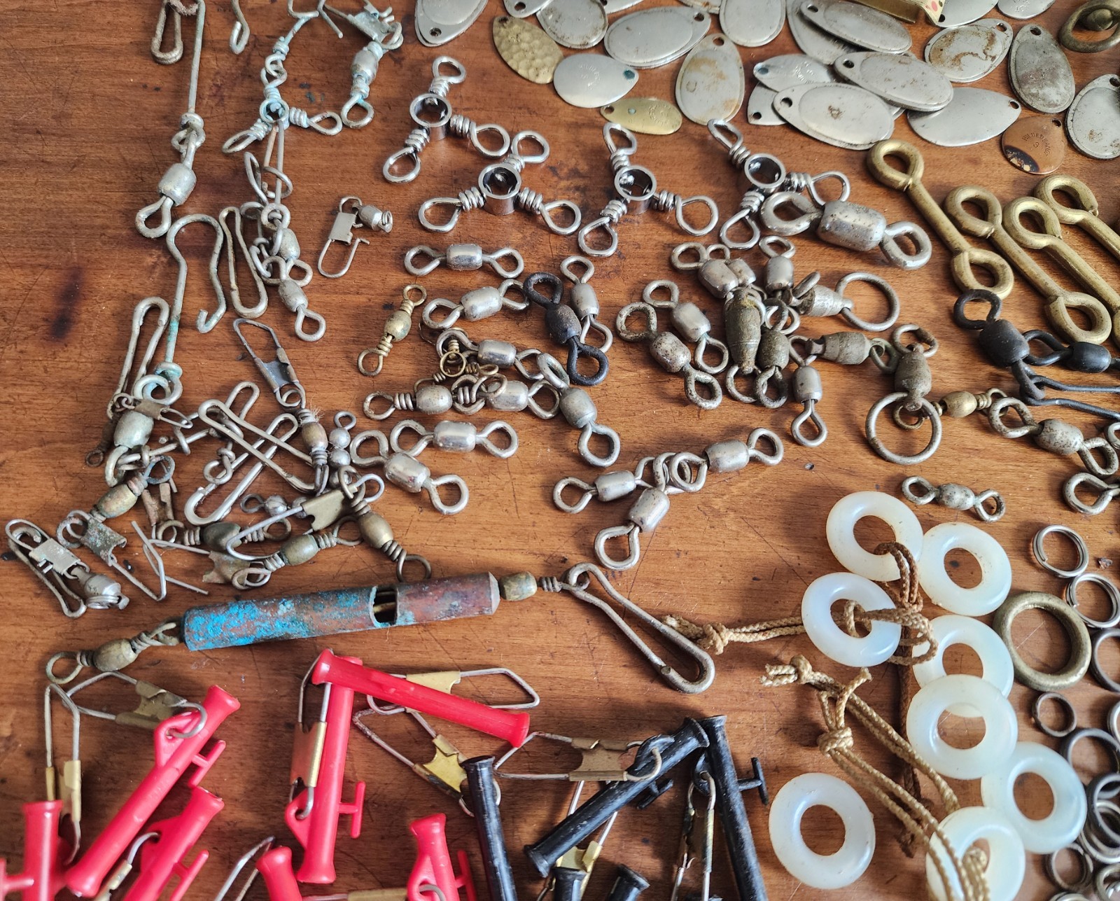 Vintage Lot of 250+ Pieces of Fishing Tackle Parts - Making or Repairing Lures