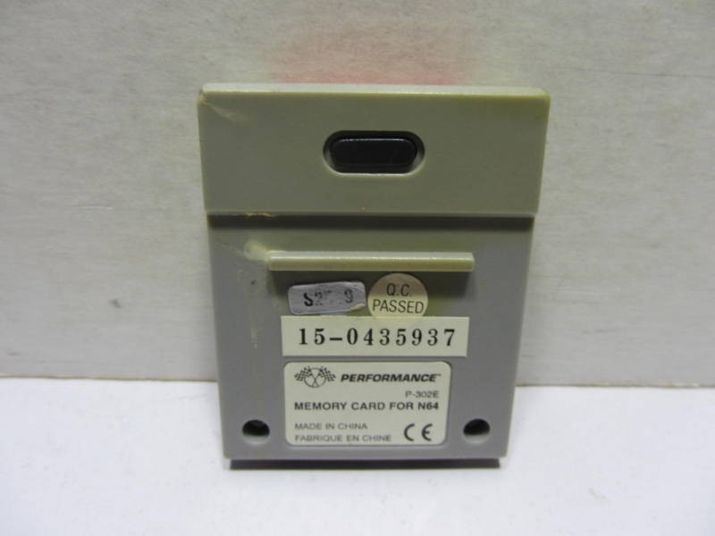 Nintendo 64 Performance Memory Card
