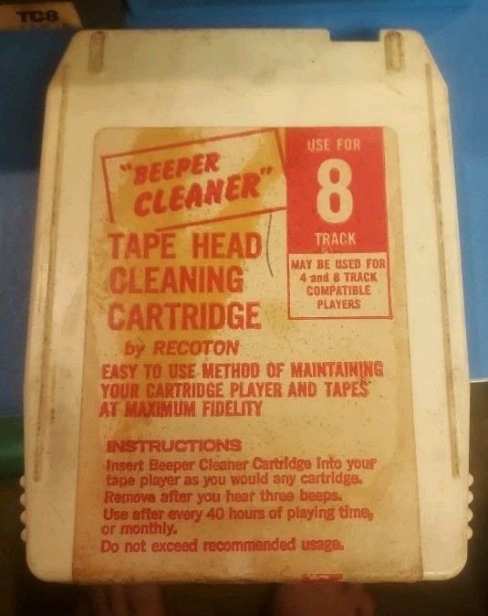 BEEPER CLEANER 8 track Tape Head Cleaner untested