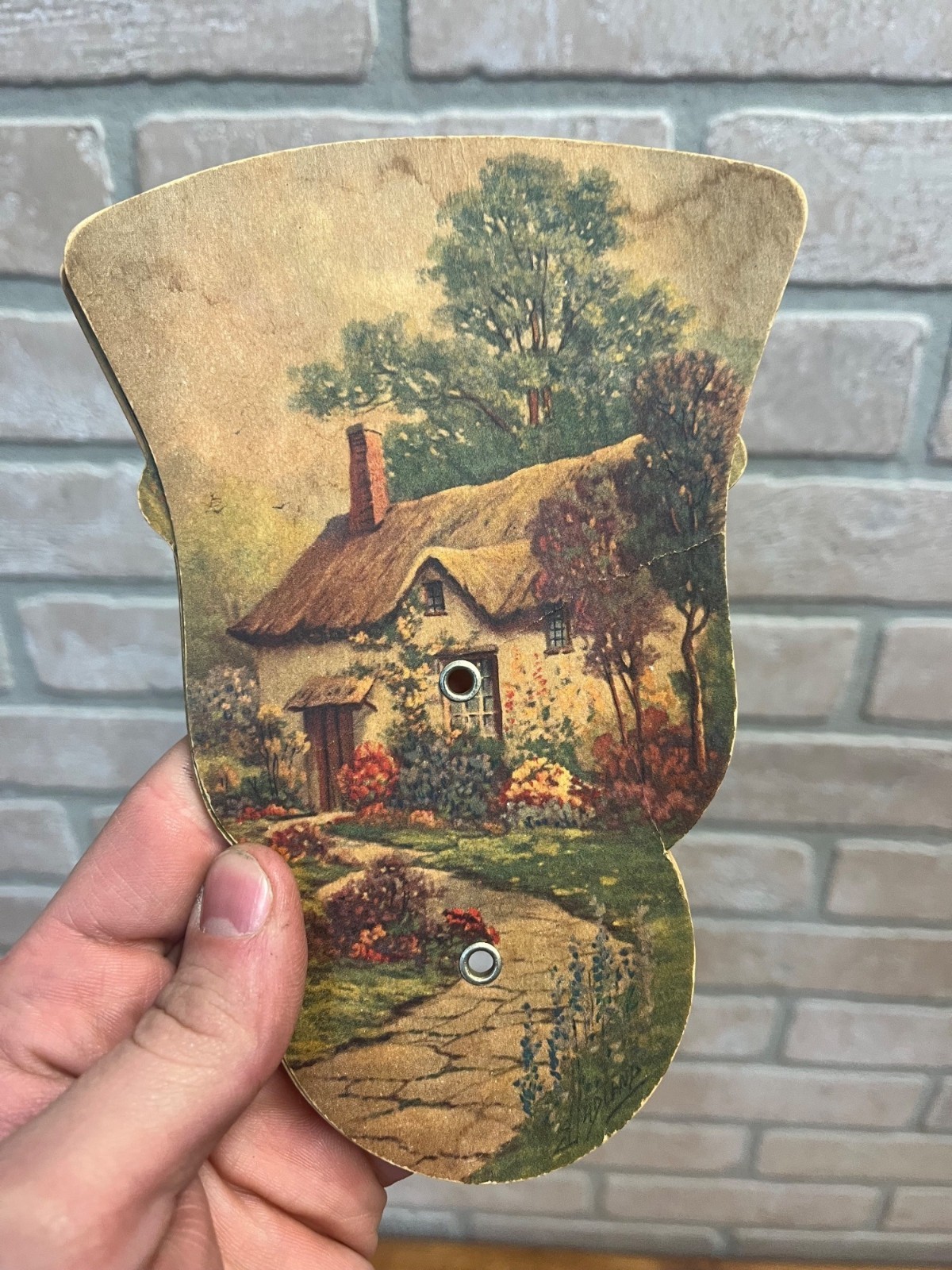 Vintage Mademoiselle Beauty Salon Advertising Tri-Fold Hand Fan Milwaukee WI WIs