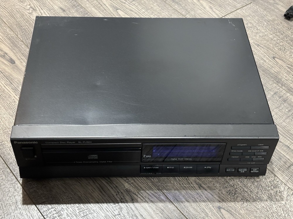 Panasonic SL-PJ324 Compact Disc Player Japan Powers On Doesn’t Read Discs