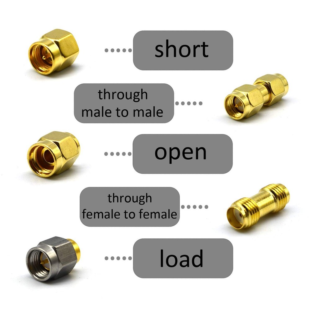 SMA Male Calibration Kit for Accurate Dummy Load Testing - Metal & Polyolefin