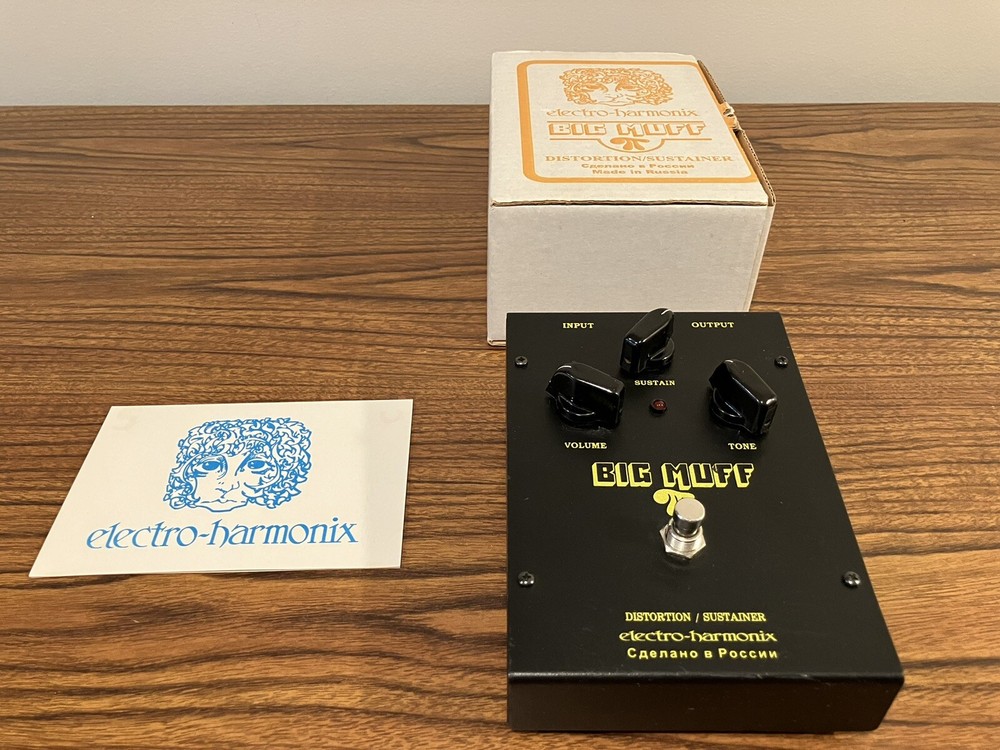 2006 Electro Harmonix Sovtek Big Muff Fuzz Effects Pedal W/ Original Box