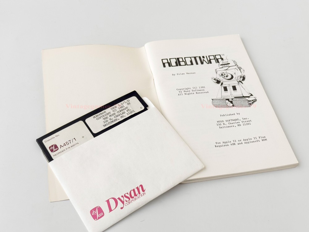 Robotwar - MUSE Software - 1981 / Apple II