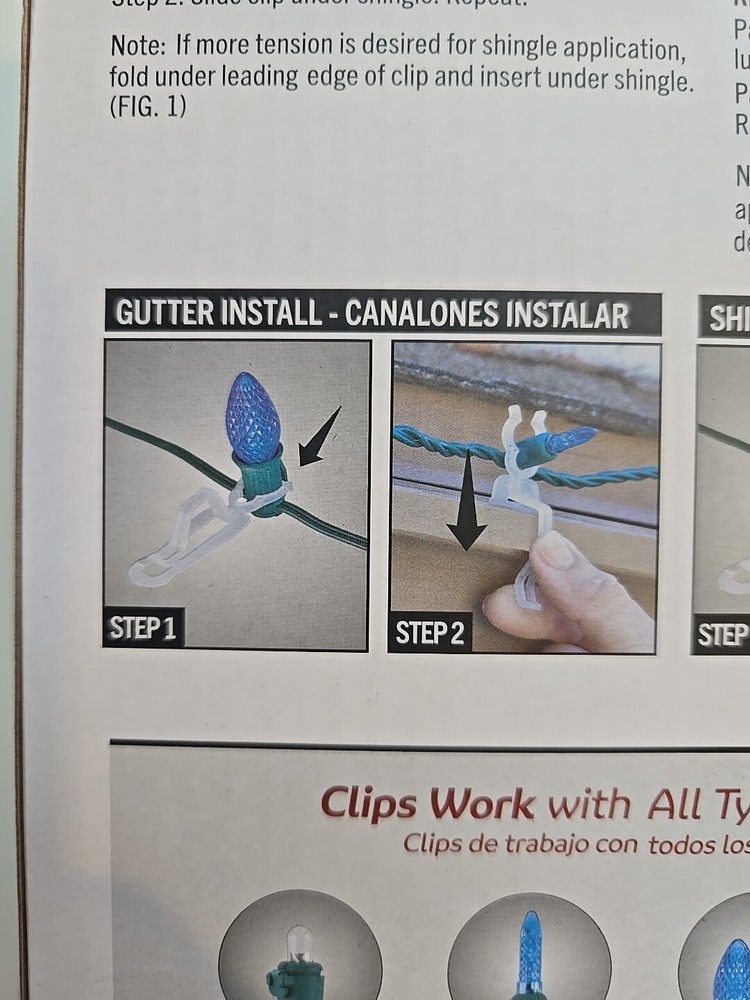Simple Living 100 Count Universal Light Clips, Gutters, Shingles, and Tile