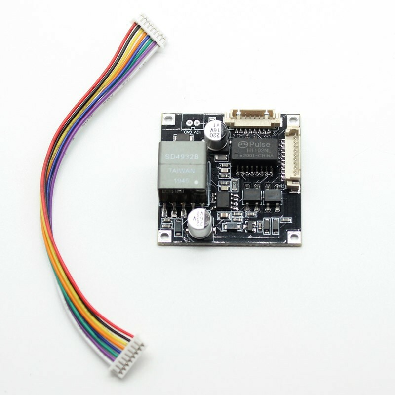 CCTV POE module Input 44-57V PCB board output DC12V for ip camera with poe cable
