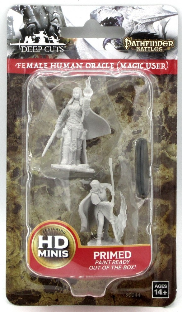 Pathfinder Battles 90044 Female Human Oracle [Magic User] (Deep Cuts) Priestess
