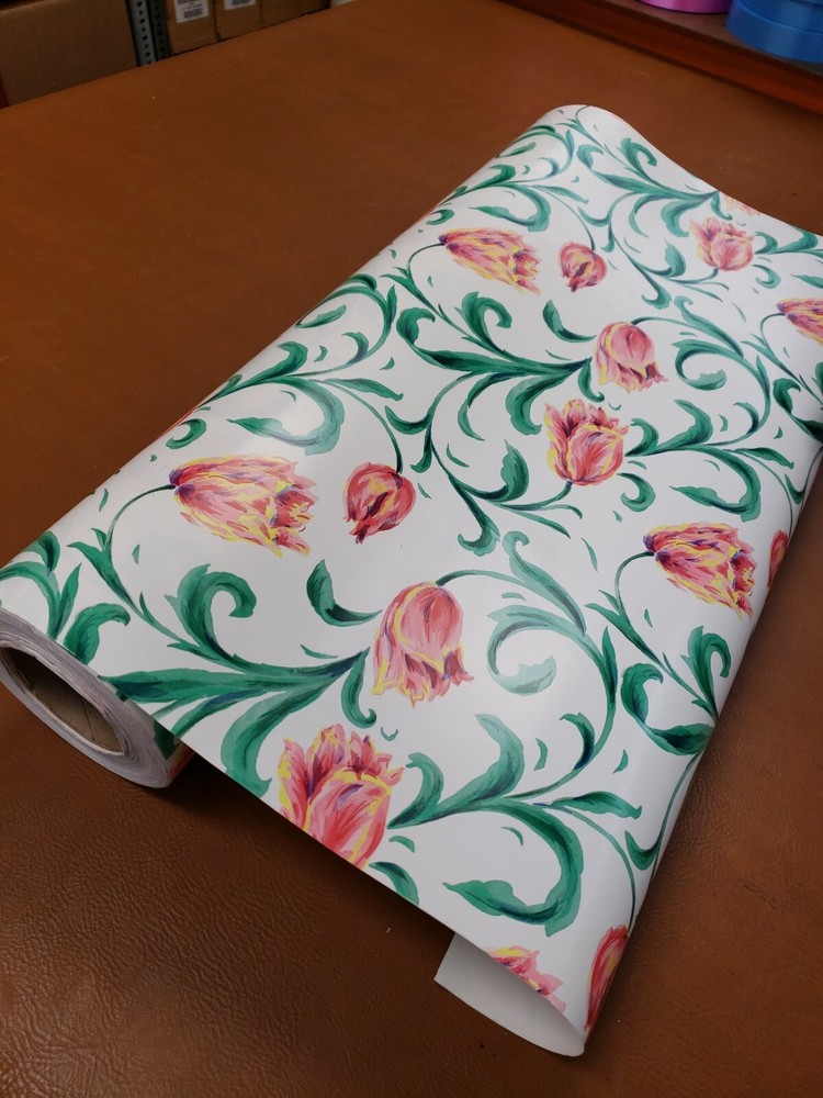 Half ream 26 inch wide spring tulips gift wrap 417 feet