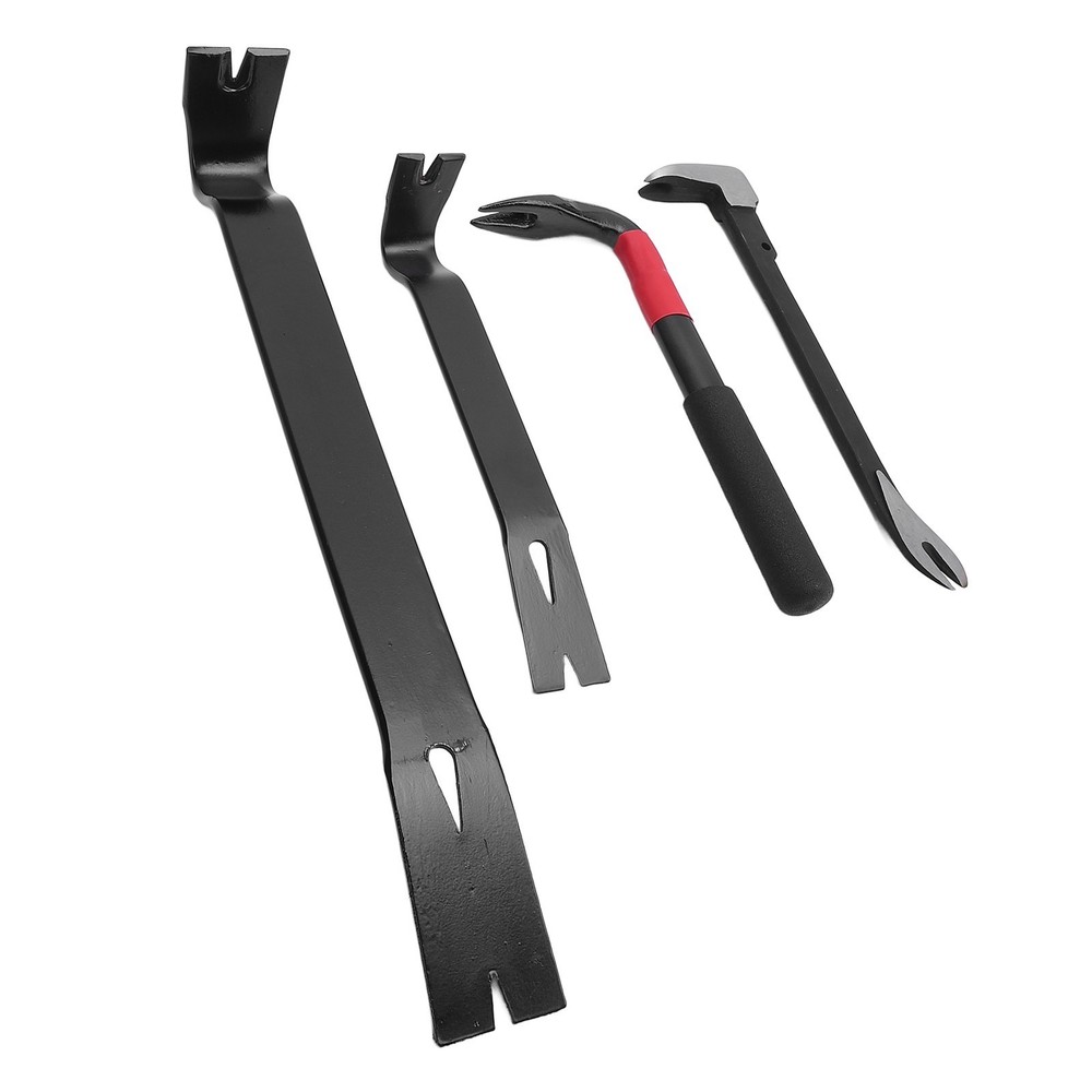 4 Pcs Nail Puller Pry Bar Set Multi Functional High Hardness Nail Puller Flat