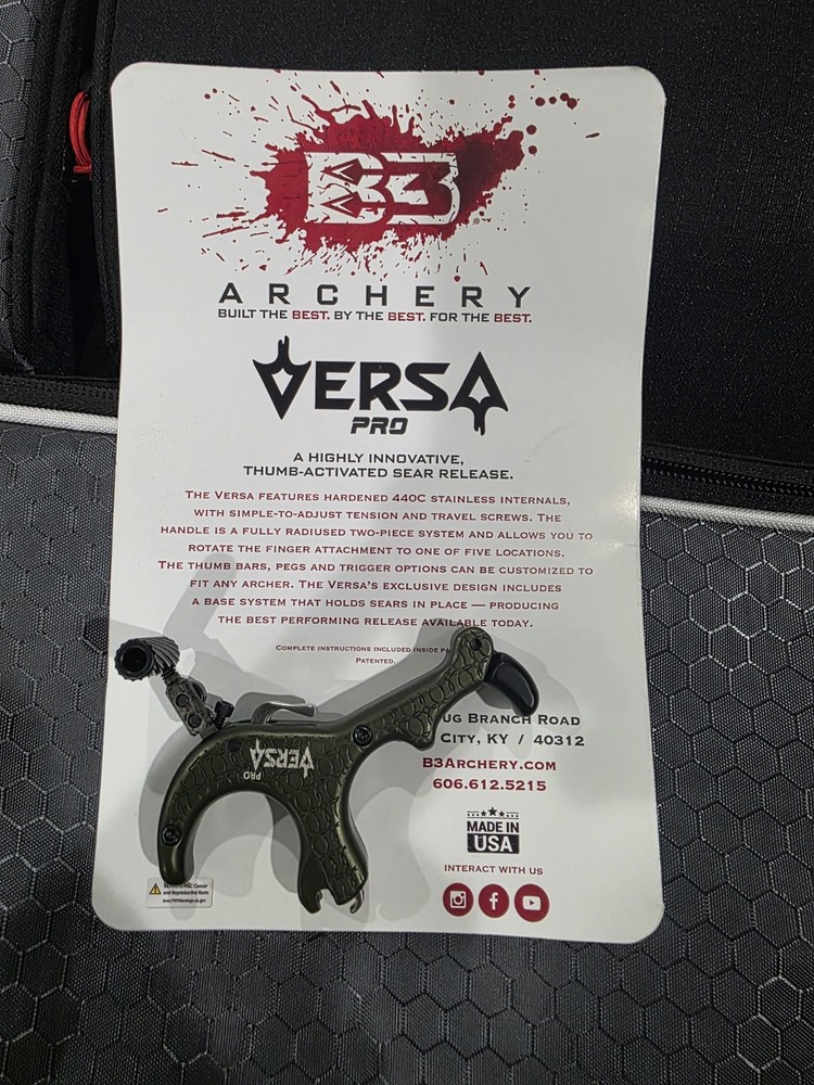 B3 Versa Pro Pack Aluminum Brown Archery Release (VRSA-ALPP-DB)
