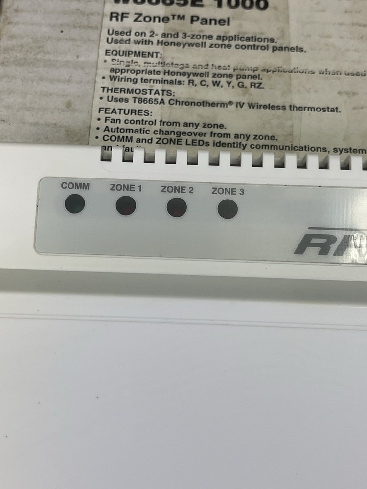 HONEYWELL TRADELINE W8665E1000 RF ZONE PANEL