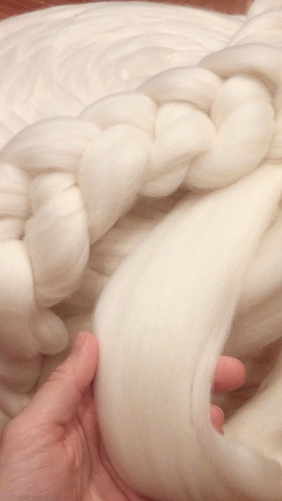 Core Wool Roving, 1lb Core Stuffing, Doll Stuffing, Pillow stuffing, Drum Mallet