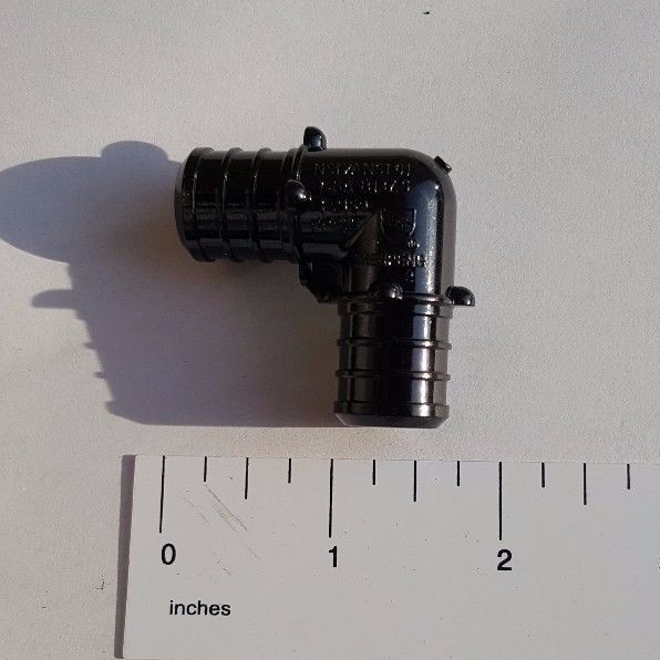 50 PIECES 3/4" PEX ELBOW POLY ALLOY LEAD FREE CRIMP PLASTIC FITTINGS - NSF, CUPC