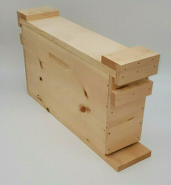 Assembled 2 Frame, Nuc, Deep Langstroth Beehive Box Commercial Pine