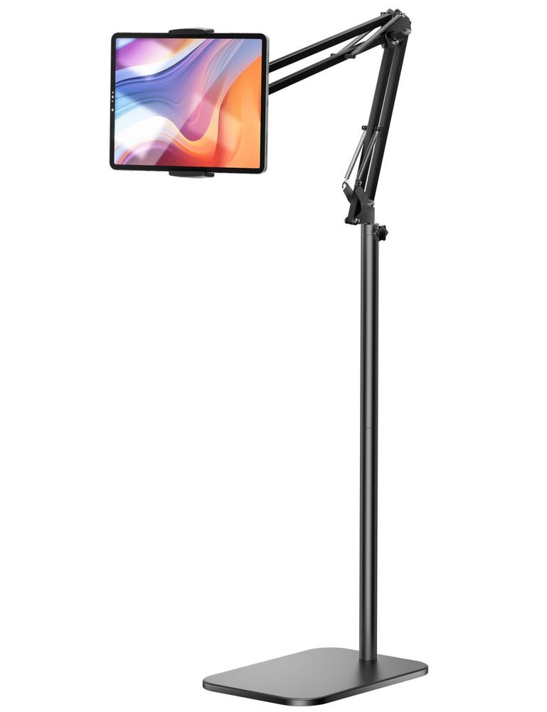 VOLTIFYMAX Tablet Floor Stand, 360-degree Rotatable Metal Tablet Stand Holder...