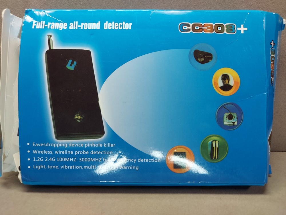 Full Range All-Round Detector CC308+Eavesdropping device Open box