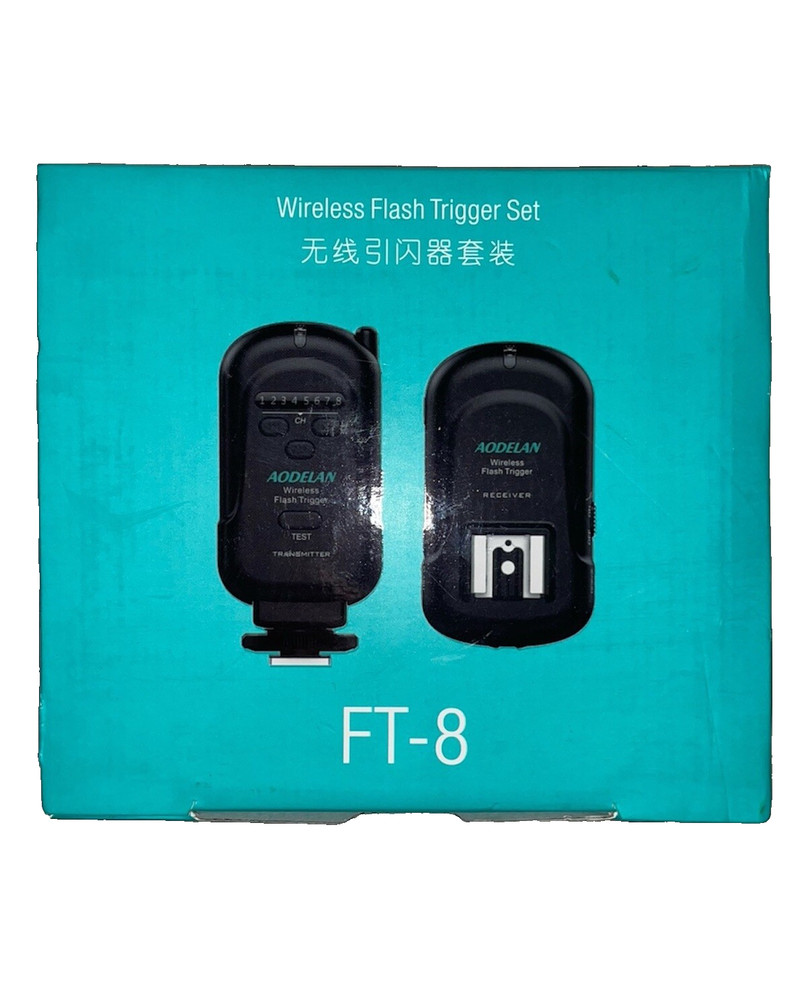 AODELAN FT-8 WIRELESS FLASH TIGGER SET TRANSMITTER & RECEIVER